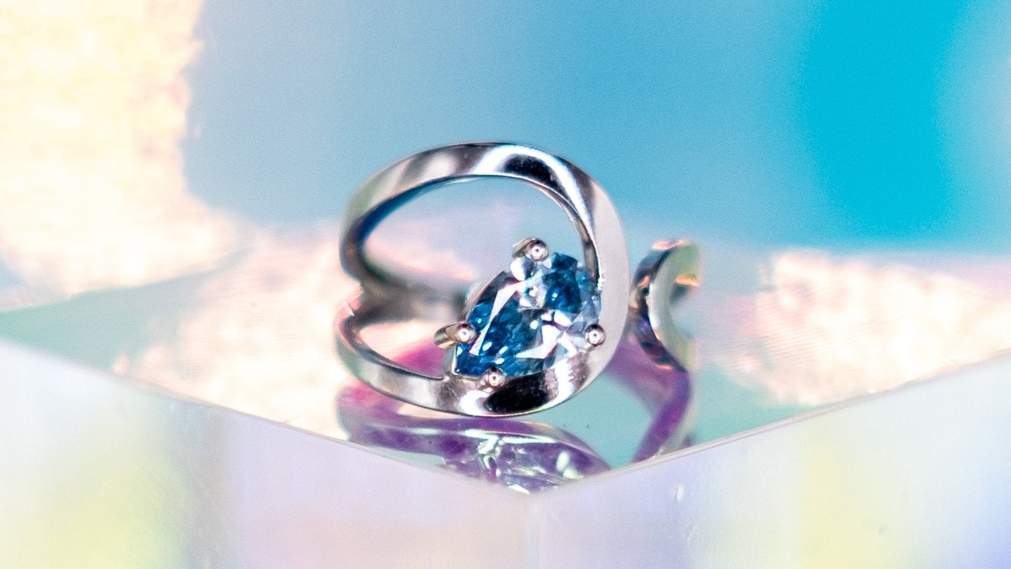 Diamant Brut Naturel Bleu - 3.00 Carats - Non Taillé (rough) - Pour Bijouterie/collection - Neuf Avec Certificat