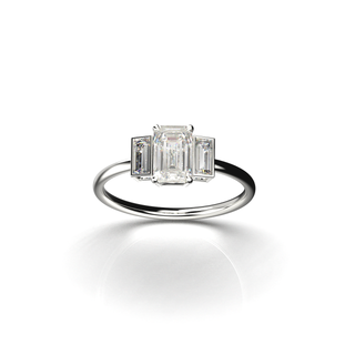 Bague Christine or 18 carat diamant blanc