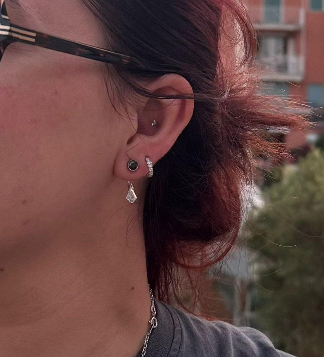 Boucles d'oreille Clara or blanc diamant kyte