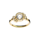 Bague Andrea en or recyclé 18 carats, diamant de laboratoire blanc – Lauredi