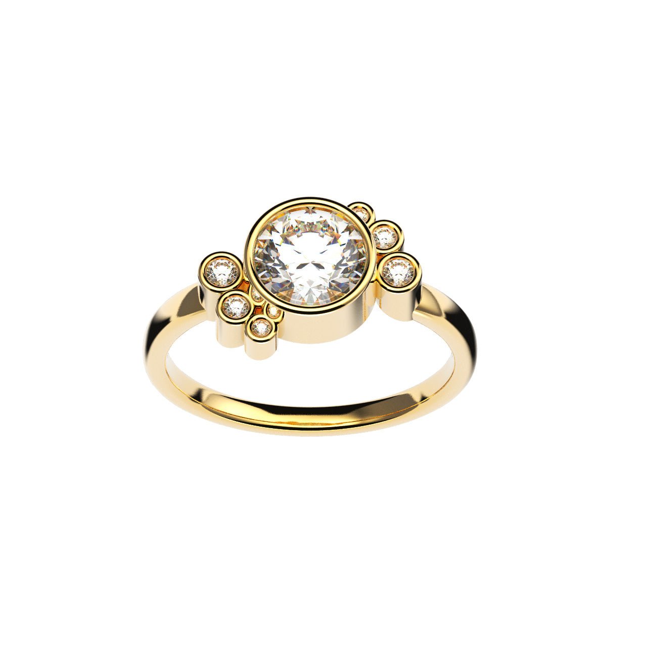 Bague Andrea diamant blanc - Lauredi