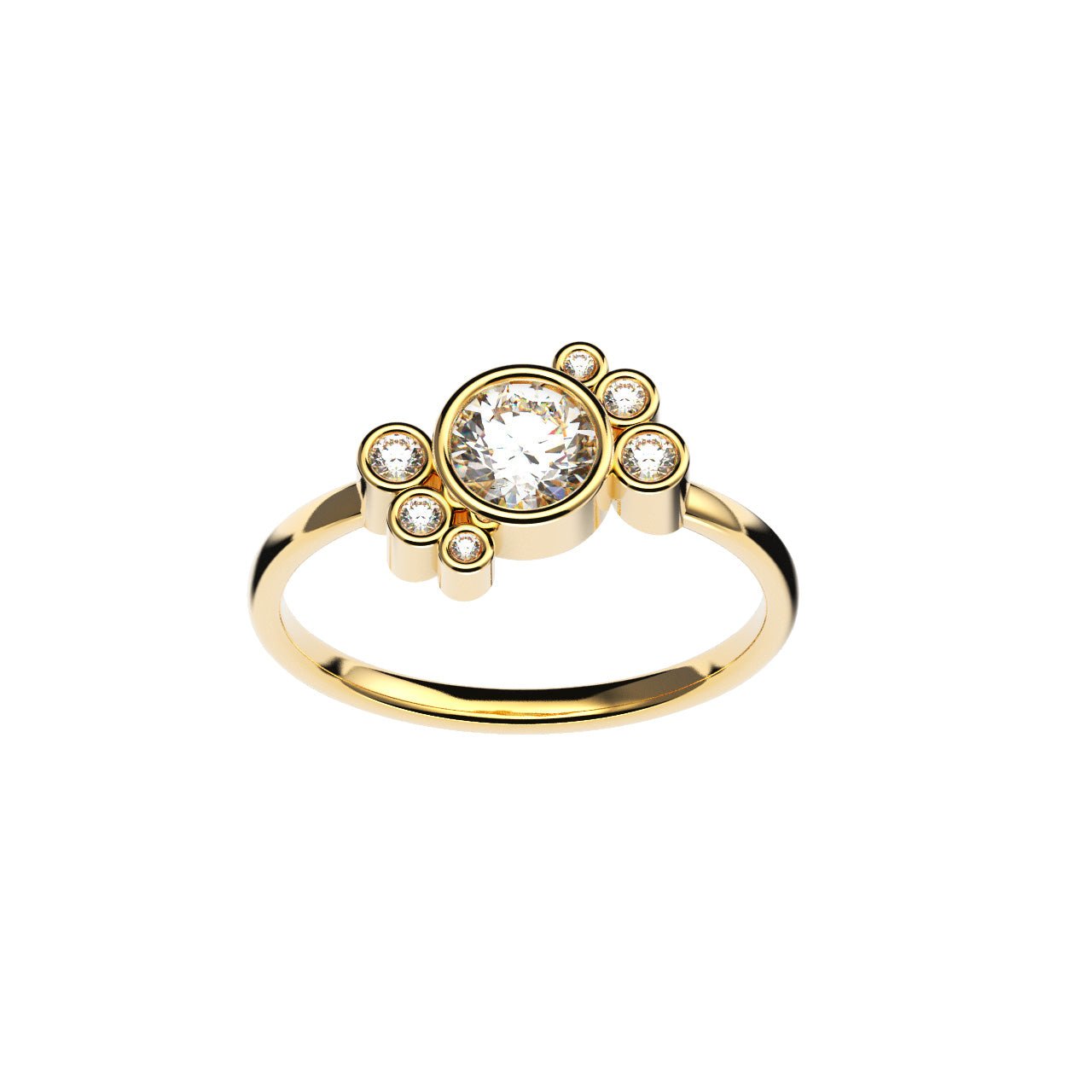 Bague Andrea diamant blanc - Lauredi