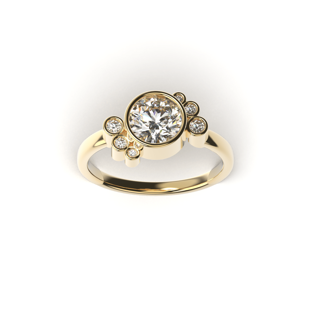 Bague Andrea diamant blanc - Lauredi