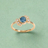 Bague Andrea diamant bleu - Lauredi