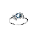 Bague Andrea diamant bleu - Lauredi