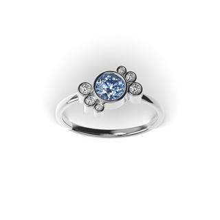 Bague Andrea diamant bleu - Lauredi