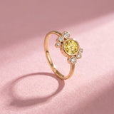 Bague Andrea diamant jaune - Lauredi