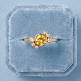 Bague Andrea diamant jaune - Lauredi