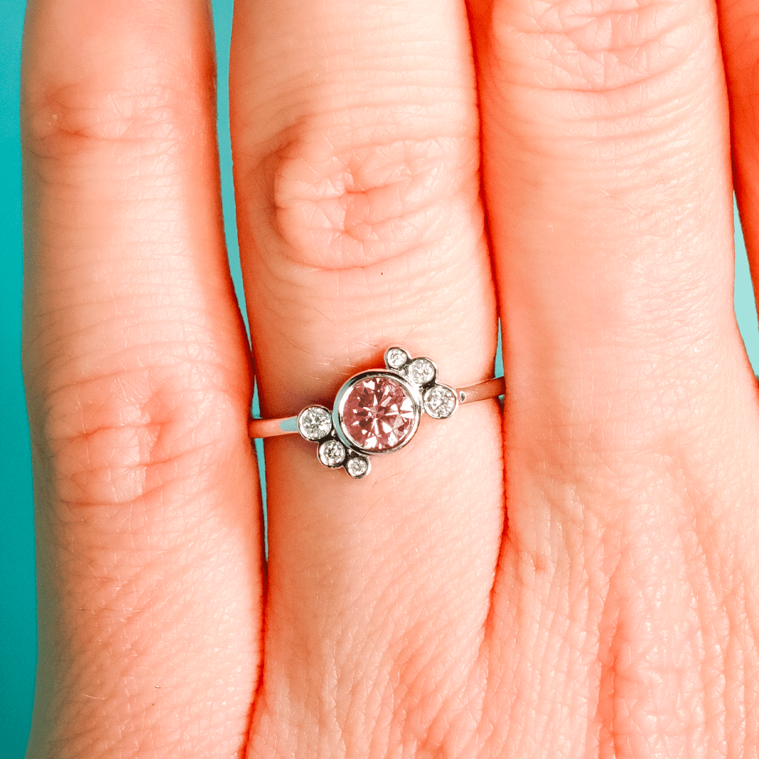 Bague Andrea diamant rose - Lauredi