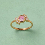 Bague Andrea diamant rose - Lauredi