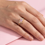 Bague Andrea diamant rose - Lauredi