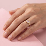 Bague Andrea diamant rose - Lauredi