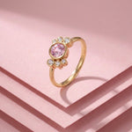 Bague Andrea diamant rose - Lauredi
