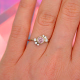 Bague Andrea diamant rose - Lauredi