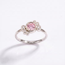 Bague Andrea diamant rose - Lauredi