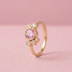 Bague Andrea diamant rose - Lauredi