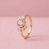 Bague Andrea diamant rose - Lauredi