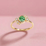Bague Andrea diamant vert - Lauredi