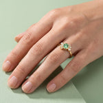Bague Andrea diamant vert - Lauredi