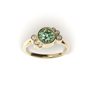 Bague Andrea diamant vert - Lauredi