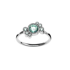Bague Andrea diamant vert - Lauredi