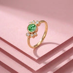 Bague Andrea diamant vert - Lauredi