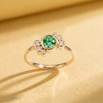 Bague Andrea diamant vert - Lauredi