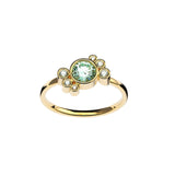 Bague Andrea diamant vert - Lauredi