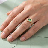 Bague Andrea diamant vert - Lauredi