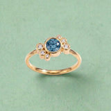Bague Andrea diamant bleu - Lauredi