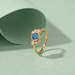 Bague Andrea diamant bleu - Lauredi