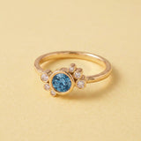 Bague Andrea diamant bleu - Lauredi