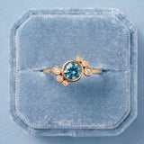 Bague Andrea diamant bleu - Lauredi