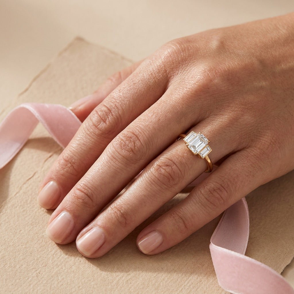 Bague Christine diamant blanc - Lauredi