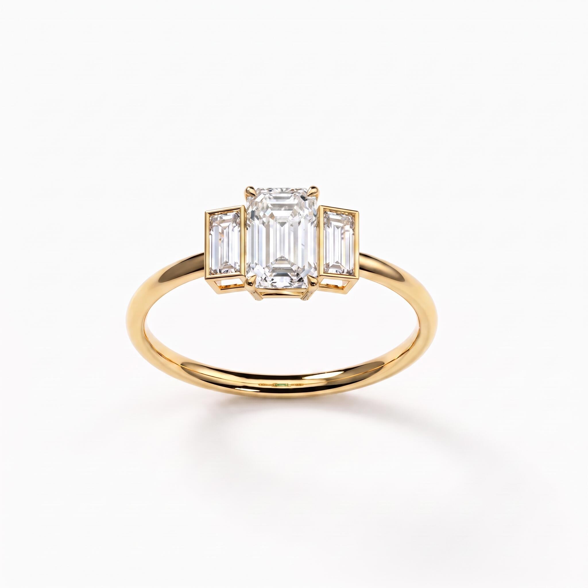 Bague Christine diamant blanc - Lauredi