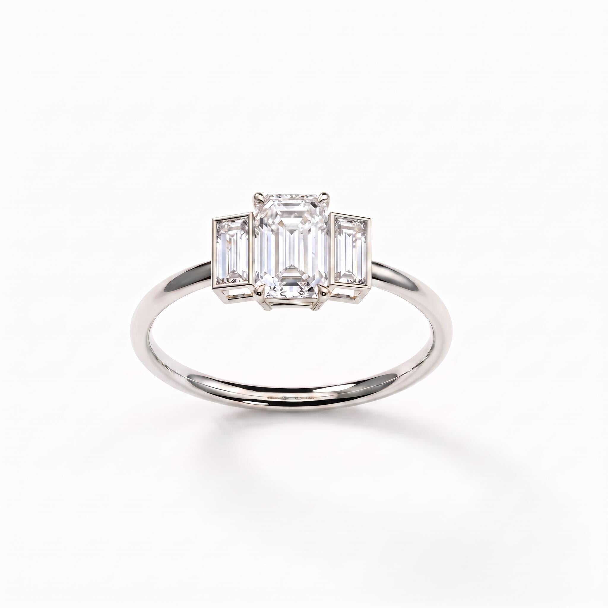 Bague Christine diamant blanc - Lauredi