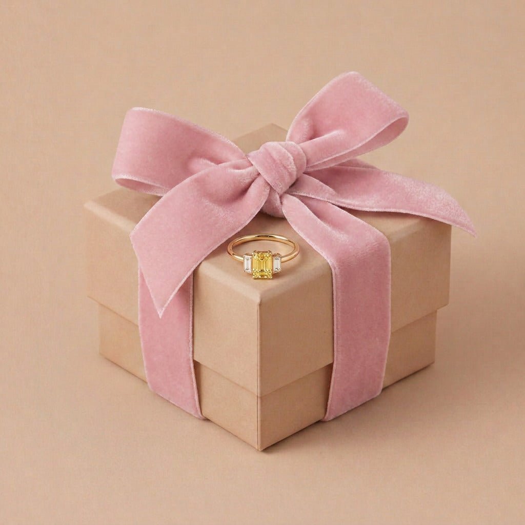 Bague Christine diamant jaune - Lauredi