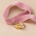 Bague Christine diamant jaune - Lauredi