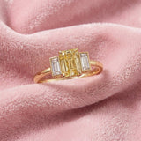 Bague Christine diamant jaune - Lauredi