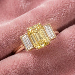 Bague Christine diamant jaune - Lauredi