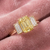 Bague Christine diamant jaune - Lauredi