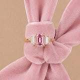 Bague Christine diamant rose - Lauredi