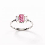 Bague Christine diamant rose - Lauredi