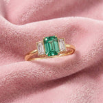 Bague Christine diamant vert - Lauredi