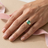 Bague Christine diamant vert - Lauredi