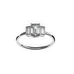 Bague Christine or 18 carat diamant blanc - Lauredi