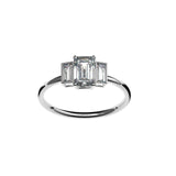Bague Christine or 18 carat diamant blanc - Lauredi