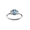 Bague Christine or 18 carat diamant bleu - Lauredi