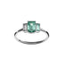 Bague Christine en or recyclé 18 carats, diamant de laboratoire vert – Lauredi