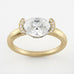 Bague Christine "pinkie ring" diamant blanc - Lauredi
